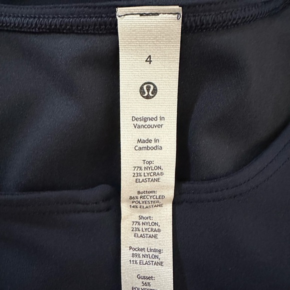 Lululemon Everlux Short Lined Tennis Tank Dress 6" - Picture 7 of 10